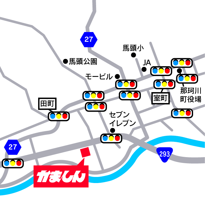 馬頭店の地図