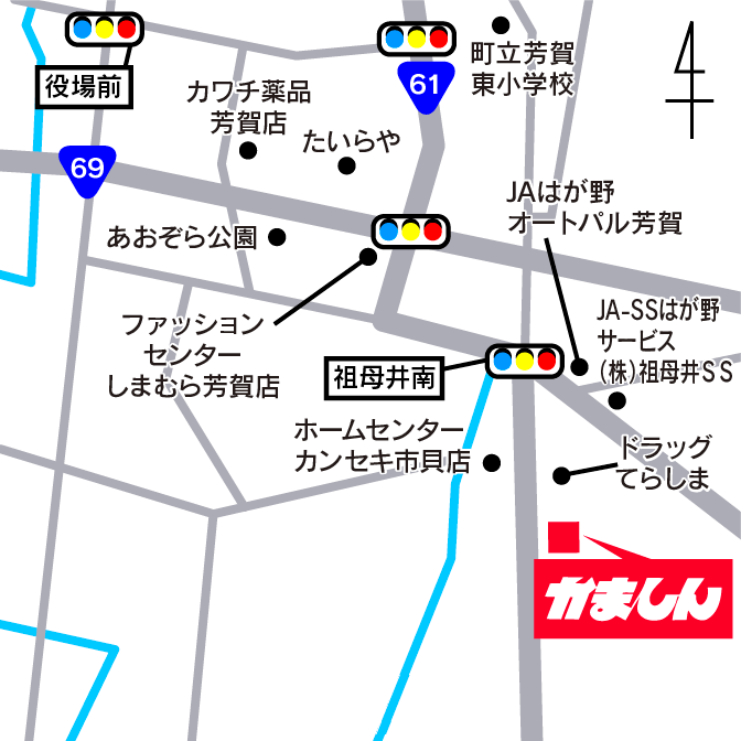 市貝西店の地図