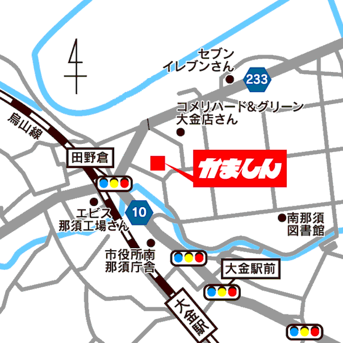 大金店の地図